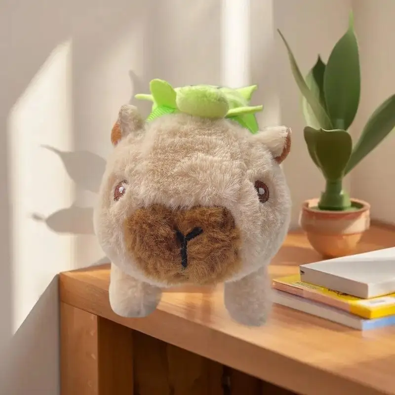 インタラクティブな動くカピバラ人形 – 子供用電子ぬいぐるみペットおもちゃ