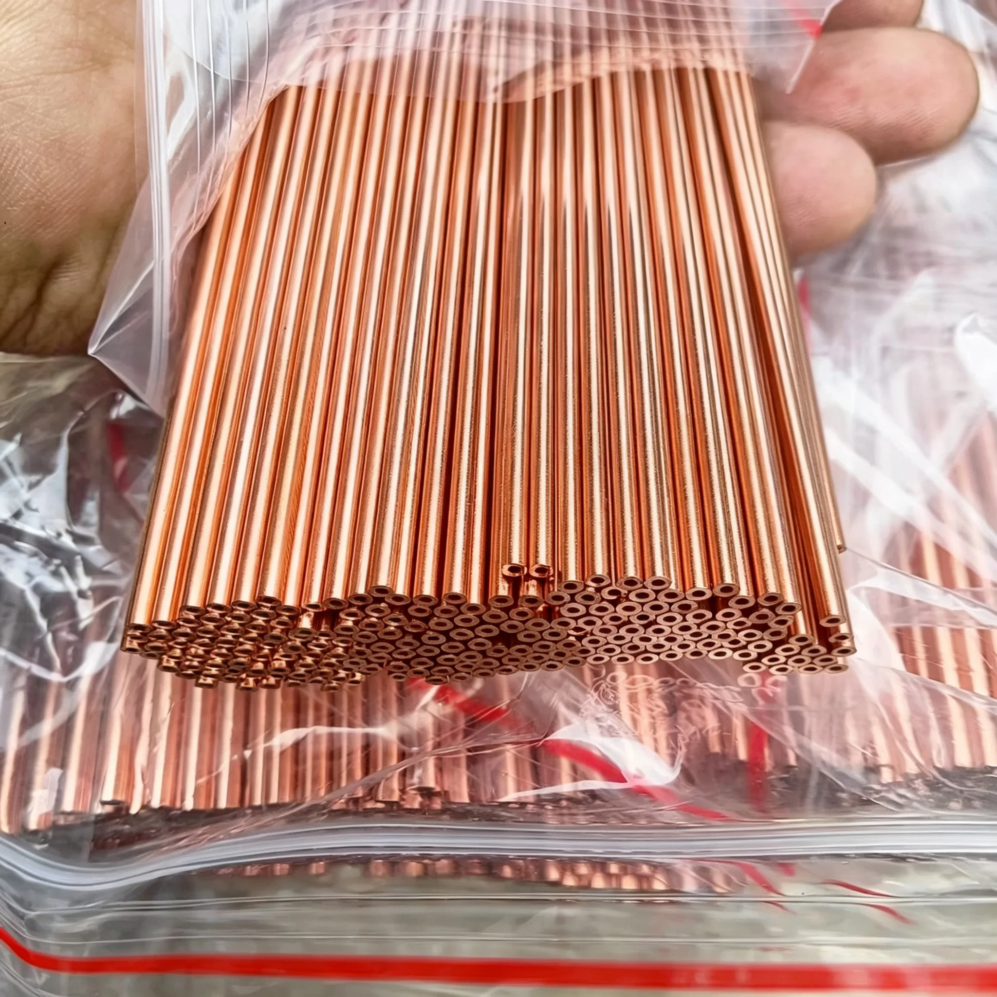 Copper Seamless Round Tubing OD 1.5mm to 30mm, 1~3Pcs Straight Copper Metal Tube for Construction DIY Craft Machine Parts
