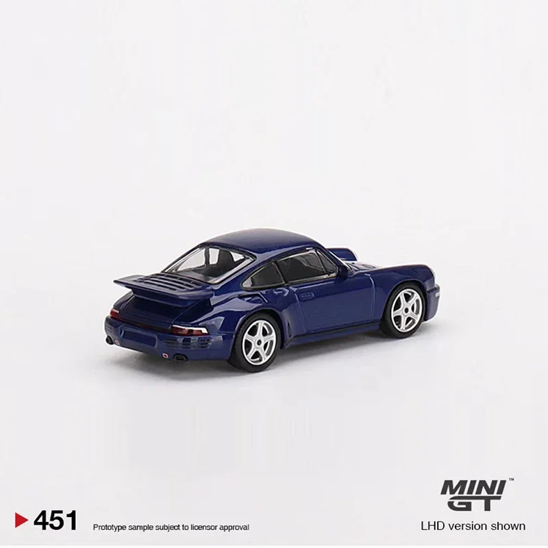 MINIGT 1:64 Model Car RUF CTR Alloy Die-cast Vehicle Collection #451 LHD Dark Blue