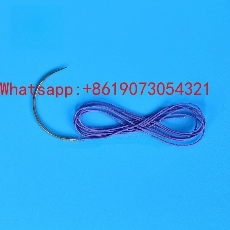 

Animal absorbable suture 75cm with needle for surgical use, medical use, 12 tubes/box