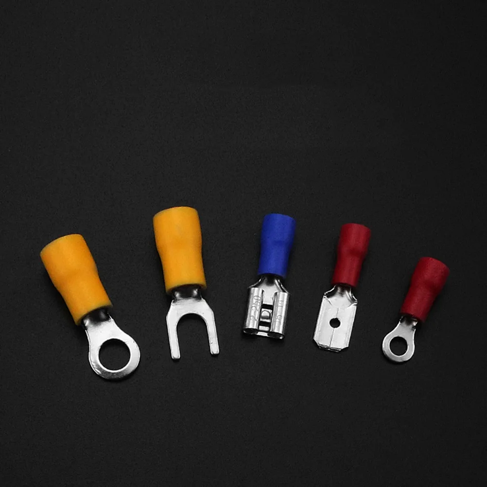 

520pcs Insulated Electrical Wire Terminals Crimp Connector Kit Spade Ring Fork Terminal Set For Camper Trailer Lights Connector