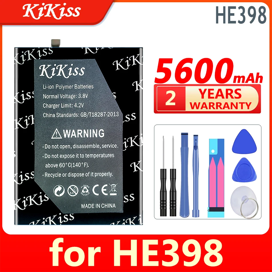 

KiKiss Battery for HE398 Mobile Phone, 5600mAh, High Capacity