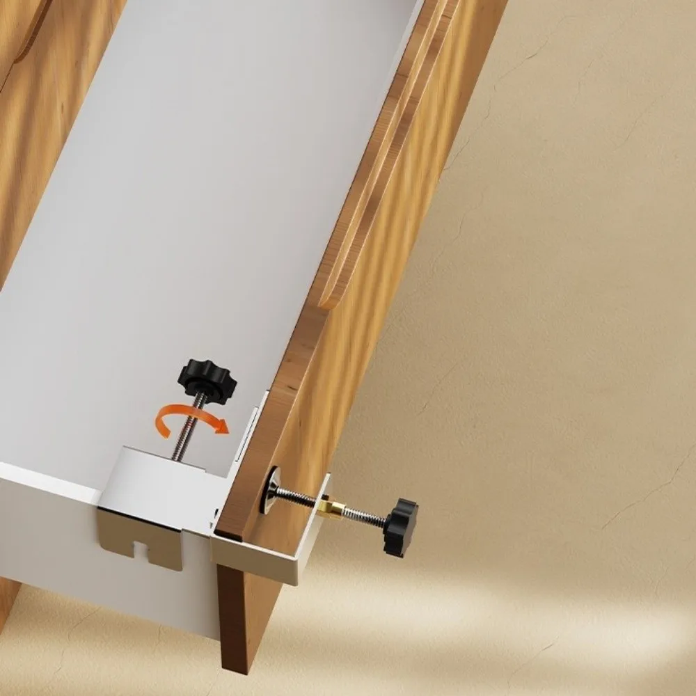 

Регулируемый монтажный зажим для дверей шкафов из нержавеющей стали, износостойкий, для установки фасадов ящиков, быстрая установка