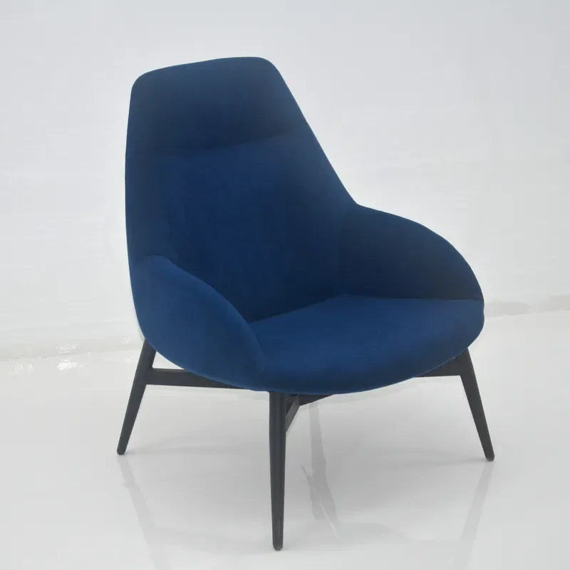 Modern Deluxe Lounge Chair for Living Room Bedroom Hotel Home Accent Seating Comfortable Upholstered Armchair Furniture Decor