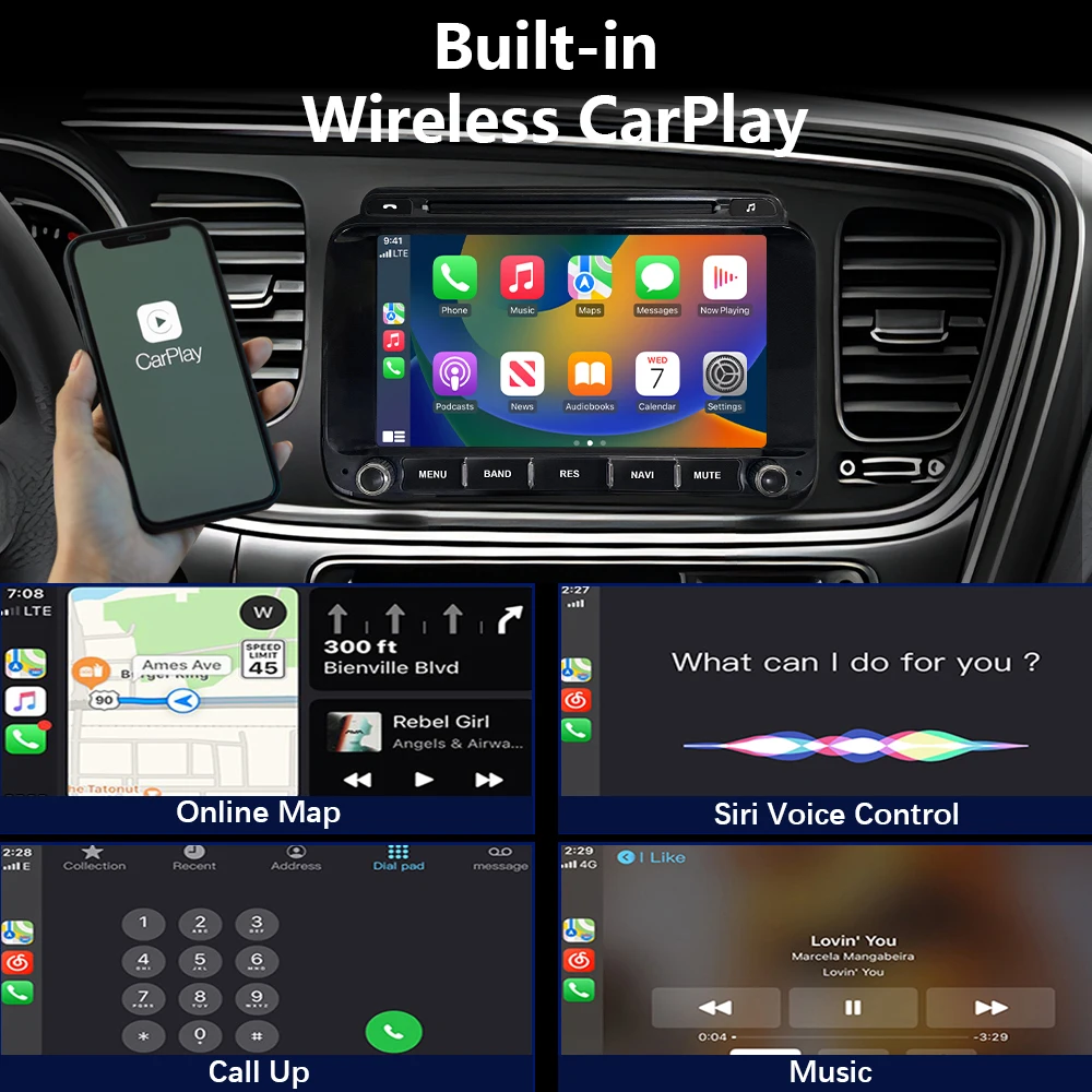 CHSTEK Android 11 Car Radio For KIA Optima K5 TF 2014 2015 2016 Wireless Carplay Android Auto GPS Multimedia Player  WiFi 4G
