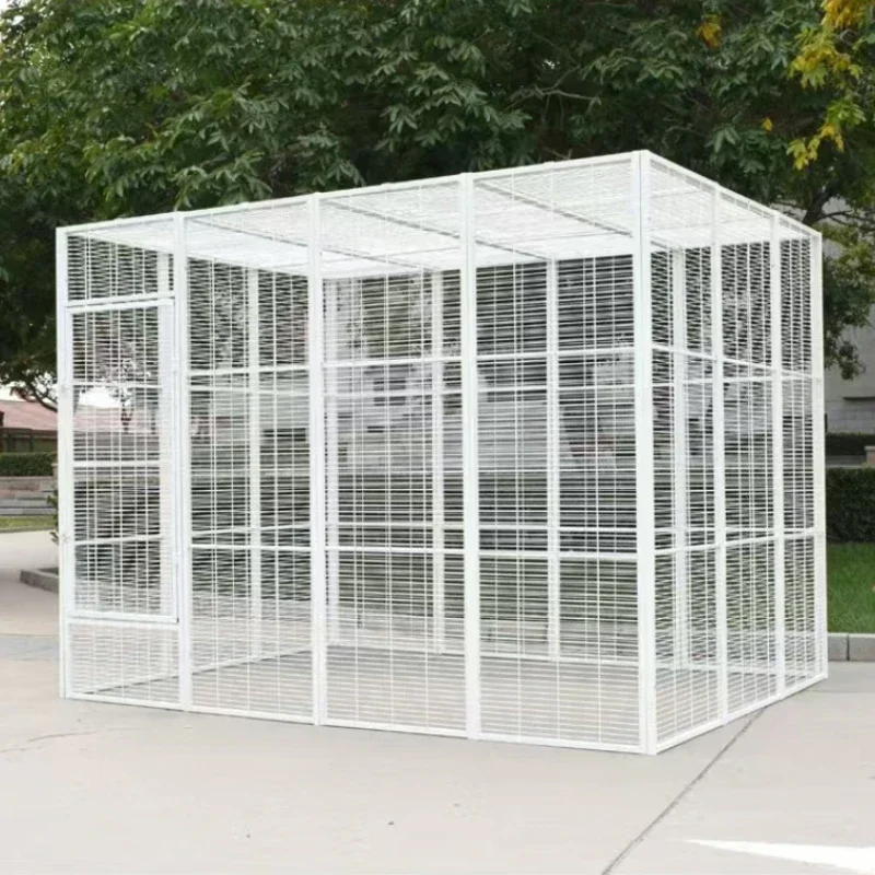 

Big Metal Pet Cages & Houses 304x180x180cm 244x180x180cm Iron Wire Large Outdoor Pet Cages Metal Dog Kennels for Outdoor