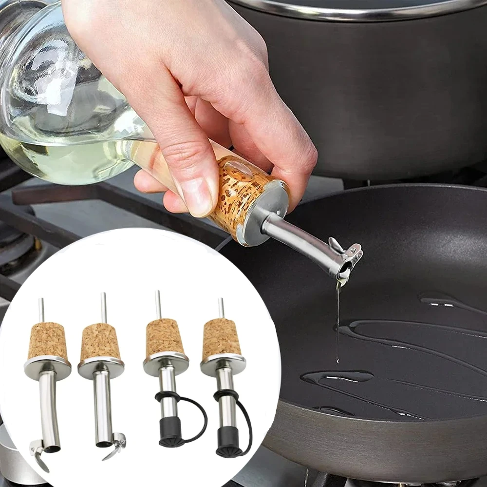 

1 шт., пробковая пробка для красного вина, пробка для бутылки красного вина из нержавеющей стали для диспенсеров оливкового масла и духов, кран для пива