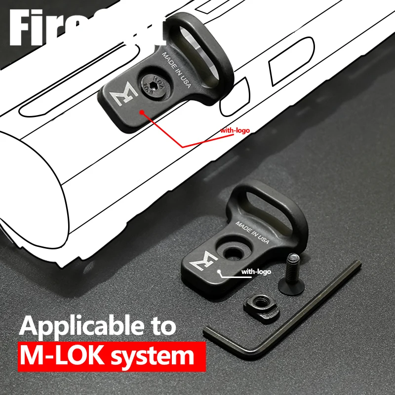 MLOK-QDスチールマウントアダプター,cqdショルダーストラップ,クイックスリング,戦術的な狩猟用アクセサリー