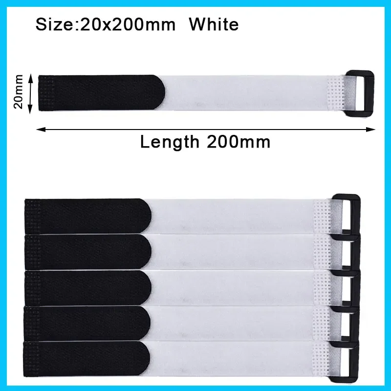 5/10 Stück wiederverwendbare Klettbänder, Nylon-Kabelbinder, Organizer, verstellbarer Verschluss, Sicherung von Kabelbändern, Kabelmanagement
