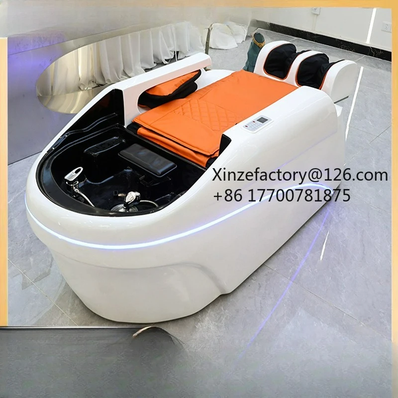 

Factory Direct 2026 Top Rated Automatic Intelligent Massage Shampoo Bed Special Hair Salon Flushing Bed Head Therapy Fumigation