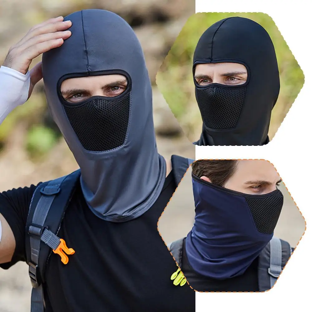 Summer Ear Hanging Cycling Mask Scarf Fishing Mask UV Protection Sun Windproof Hood Mask Protection Scarf Cycling Gaiter Ne S5J7