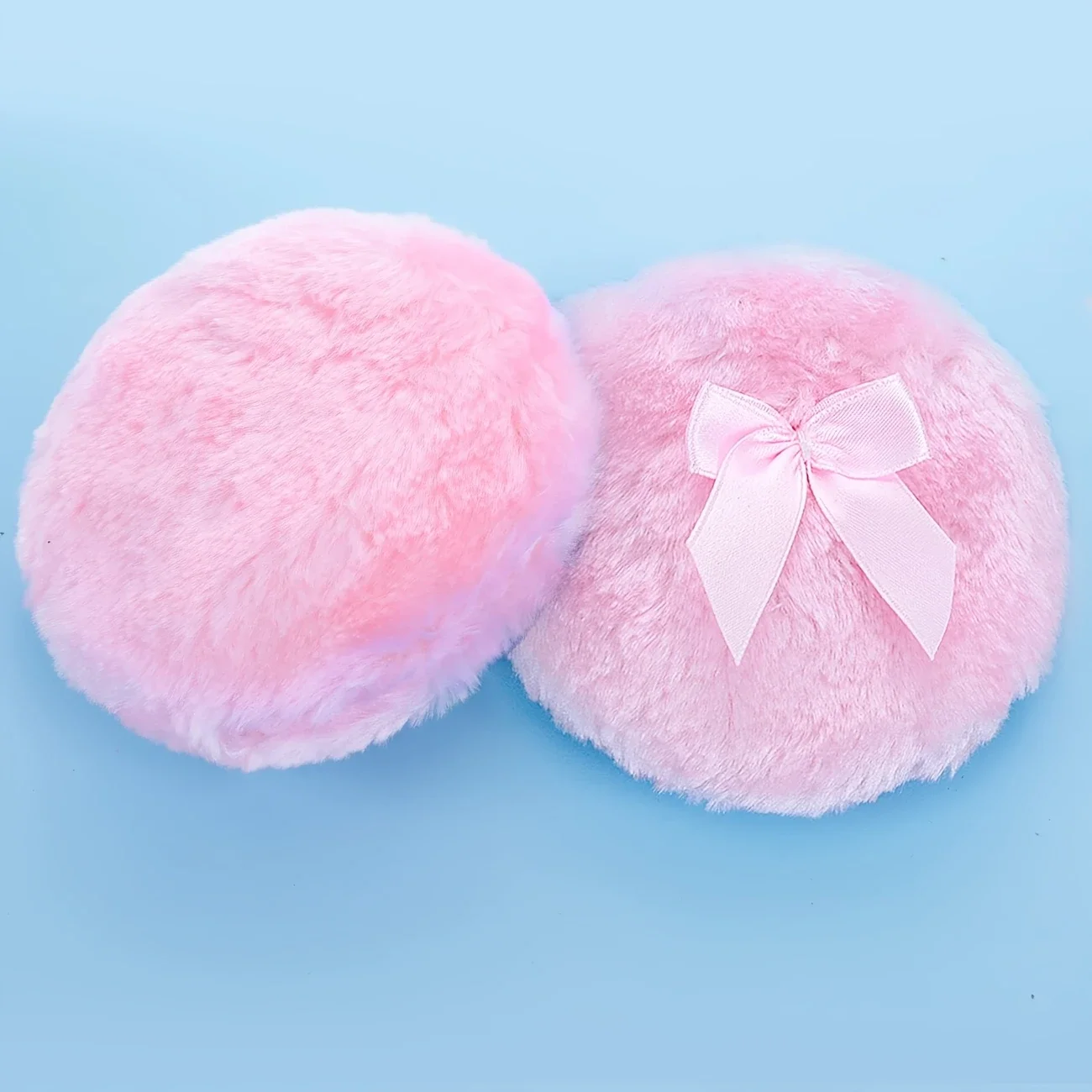 Grande bouffée de poudre moelleuse, 4 pouces, Super douce, lavable, réutilisable, velours, pour le visage et le corps, bouffante de poudre libre, maquillage humide et sec