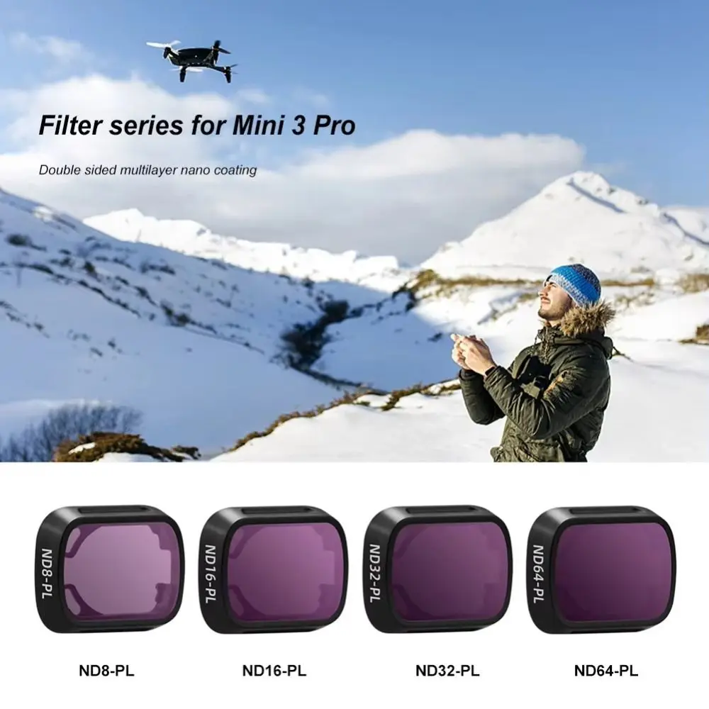 Replacement Filter Set Glass Aluminum Alloy Waterproof Protection Glass Lens Antifouling Multiple Models for MINI 3PRO