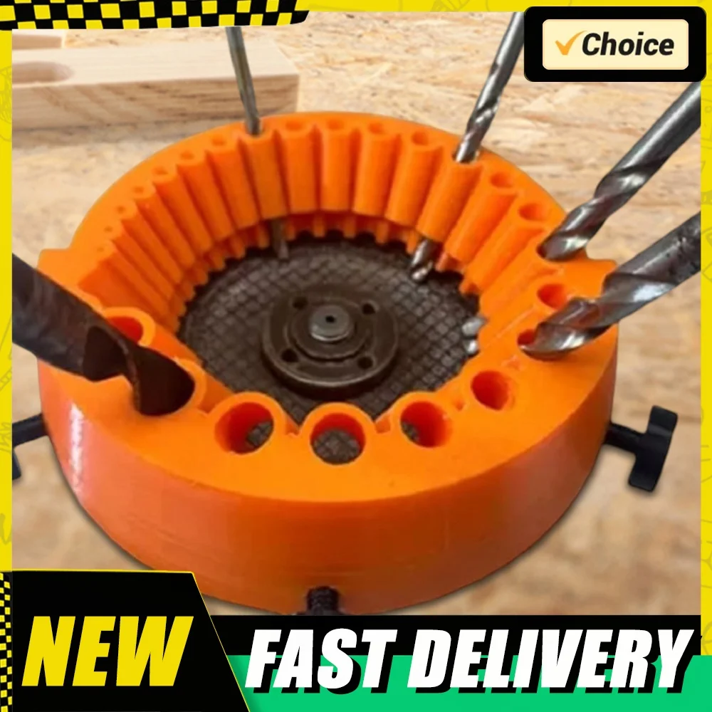 1/2/3Pcs Drill Bit Sharpener with Gloves Power Drill Bit Sharpening Tool for 125 mm Angle Grinder Drill Bits Grinding Attachment