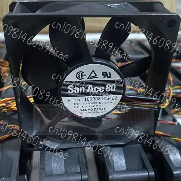 SSN 109R0812S422 12V 0,18A 80mm Server-Lüfter 3-Draht DC Bürstenloser CPU-Kühler
