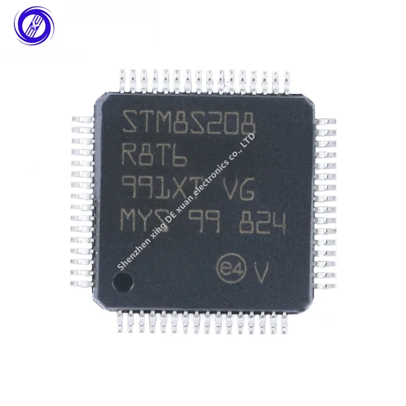 Oryginalny STM8S208R8T6 LQFP-64 24MHz/64KBFlash/8-bitowy mikrokontroler-MCU