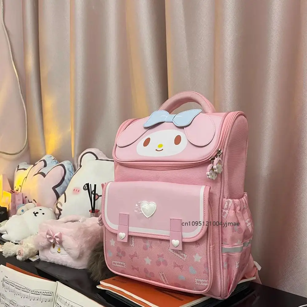 ハローキティサンリオアニメメロディーキッズ通学シナモロールクロミ大容量バックパックかわいいショルダーバッグ漫画学生ギフト