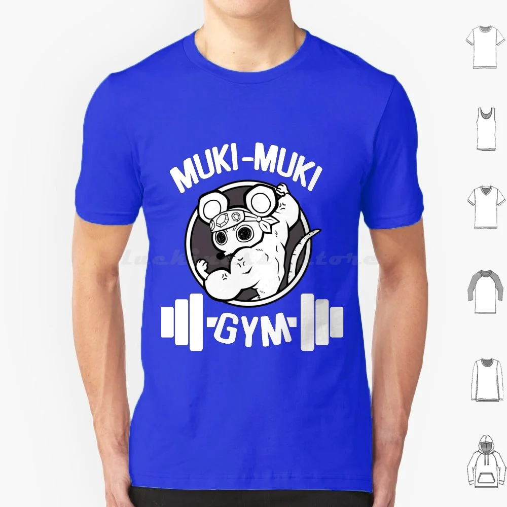 

Muki Muki Gym Футболка большого размера 100% хлопок Kny Kimetsu No Yaiba Demon Muki Muki Rat Mouse Uzui Rats Uzui Have Rats Rats Rats