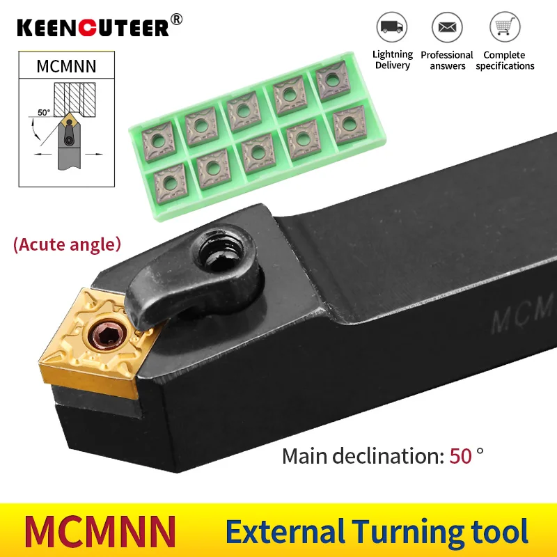 MCMNN1616H12-80 MCMNN2020K12-80 MCMNN2525M12-80 External Turning Tool Holder CNMG Carbide Inserts MCMNN Lathe Cutting Tools Set