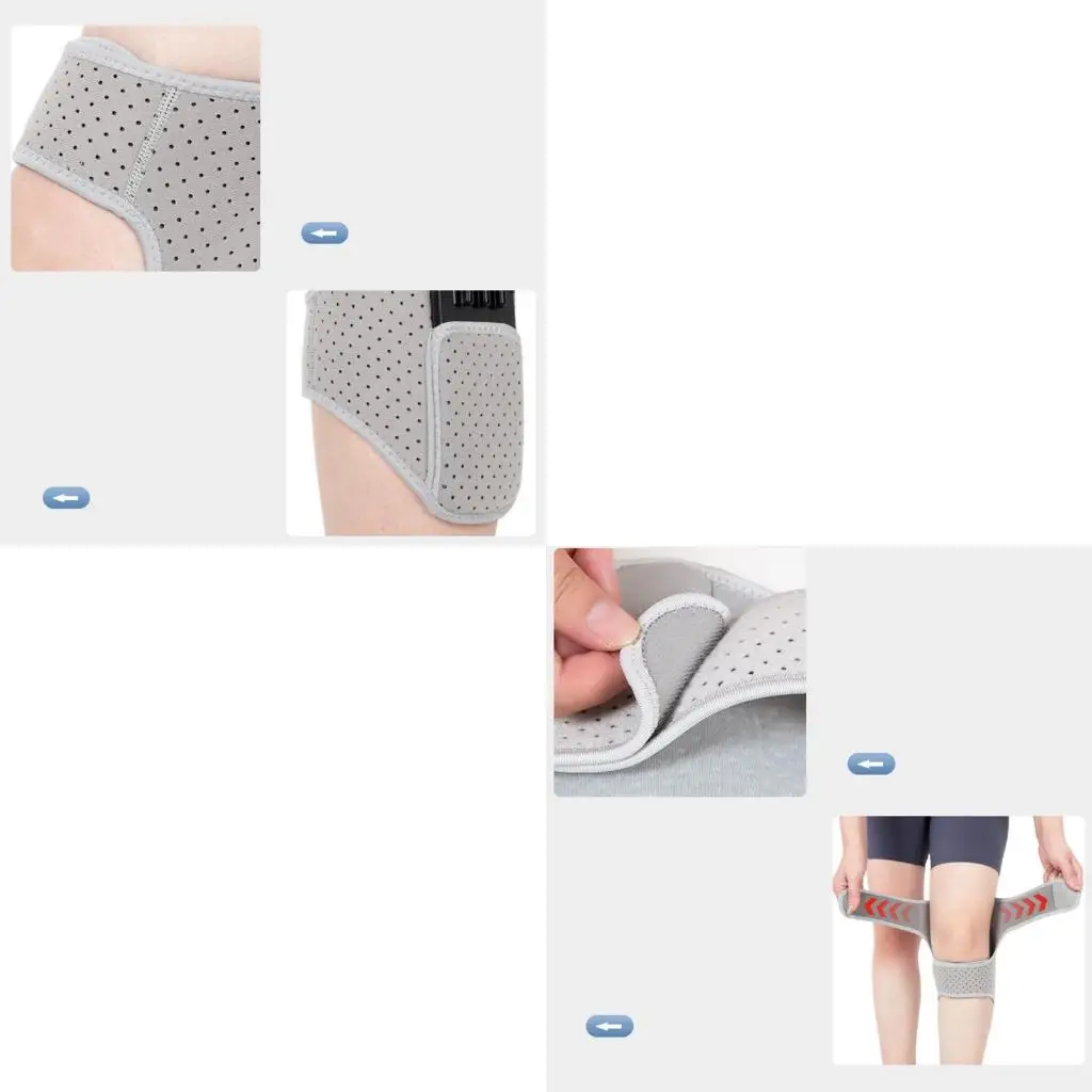 Q39E Knee Support Powerful Rebounds Springs Knee Brace Knee Guards Sports Knee Pad