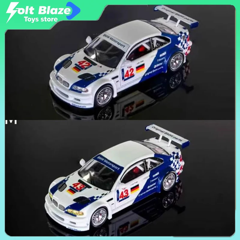 

DCM 1/64 Scale BMW M3 GTR E46 Alloy Diecast Car Model Room Ornament Display Cars Limited Version Simulation Collection Cars Gift