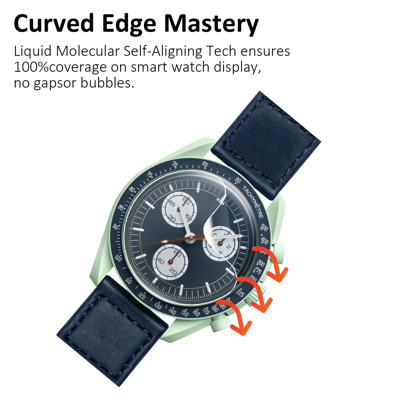 3Pcs Full Coverage Film For Omega Swatch Co Branded Watch Screen Protector For Bioceramic MoonSwatch SO33 Soft TPU Hydrogel Film