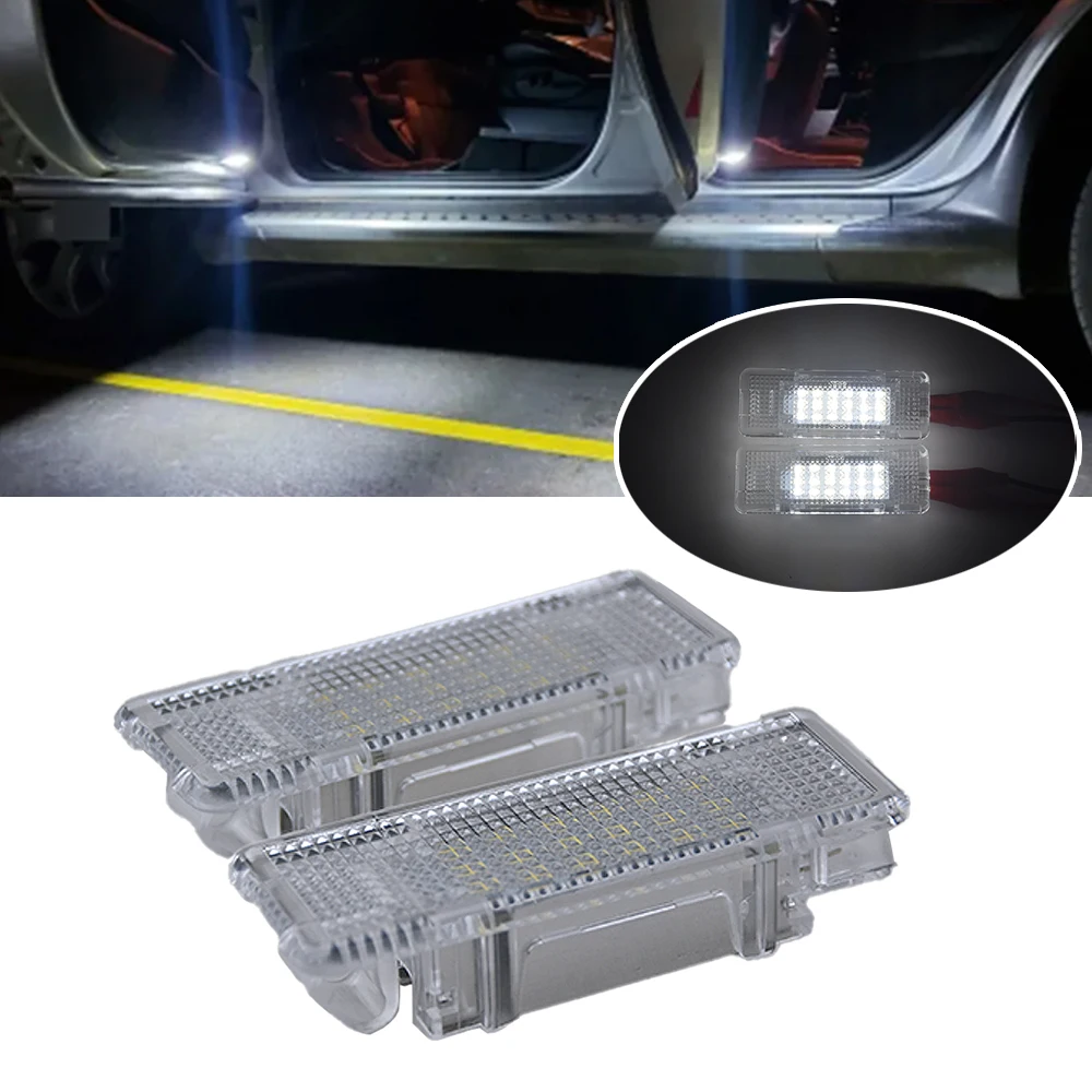 For BMW 5 Series X5 E53 Z8 E52 E39 1995-2003 2Pcs LED Courtesy Under Door Footwell Luggage Light Interior Lamp Car Accessories