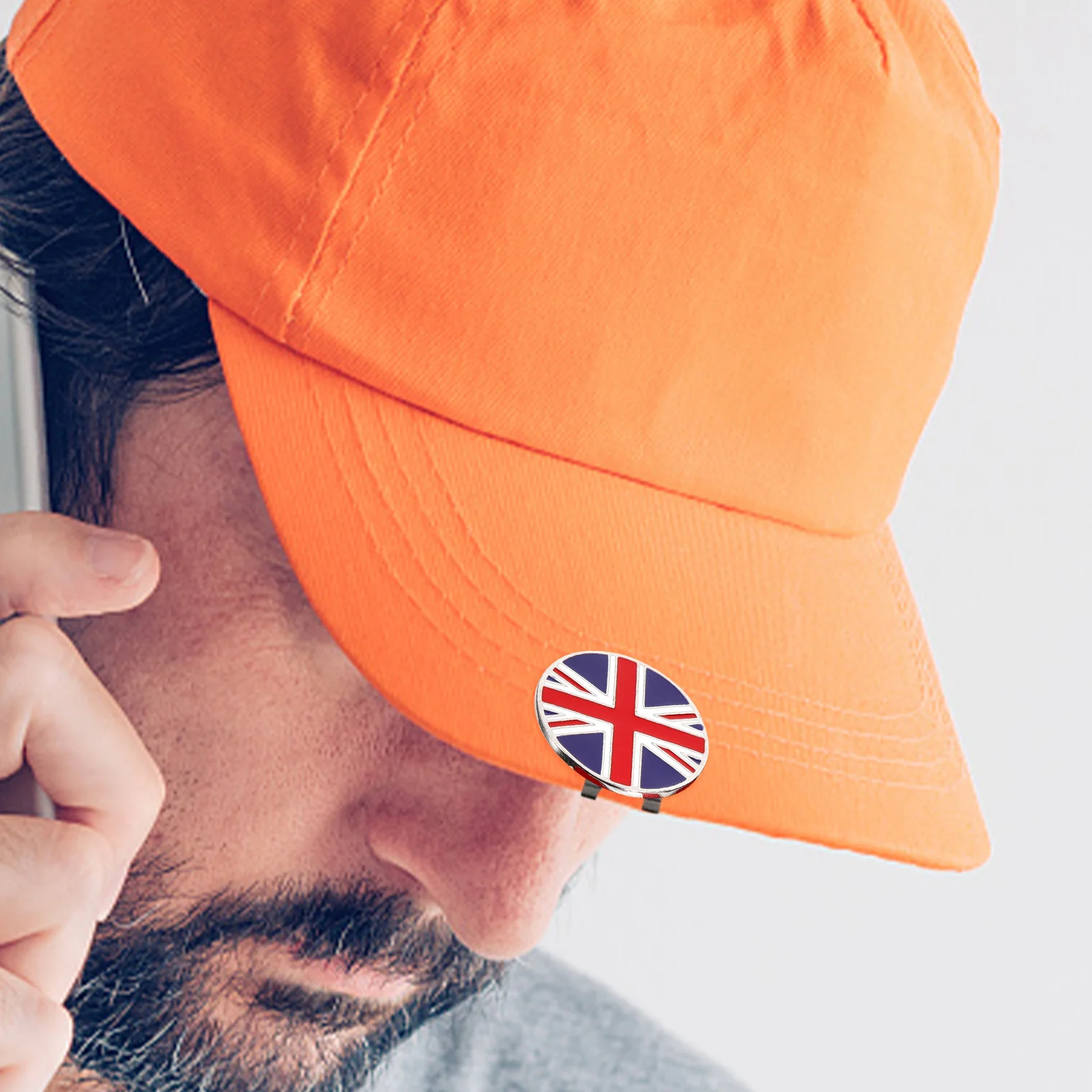 

4Pcs Delicate Golfs Hat Clips Round Golf Ball Marker Sturdy Wear-Resistant Metal Clip for Hat Belt Shoe Convenient Golfing