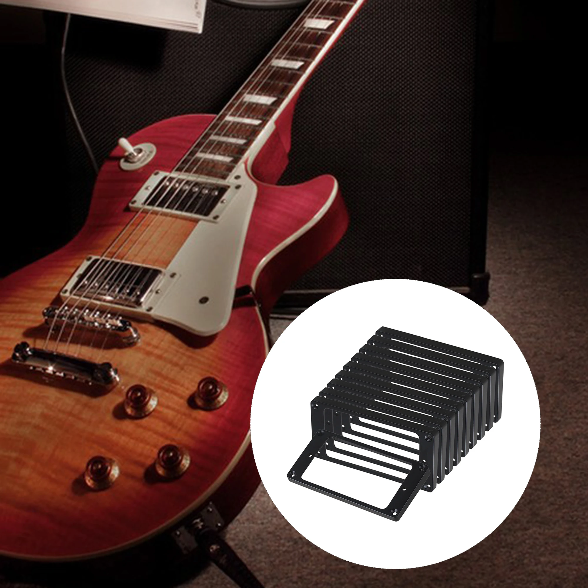 

Кольцо для звукоснимателя Humbucker для гитары ETC, черное, набор из 10 шт., BQLZR