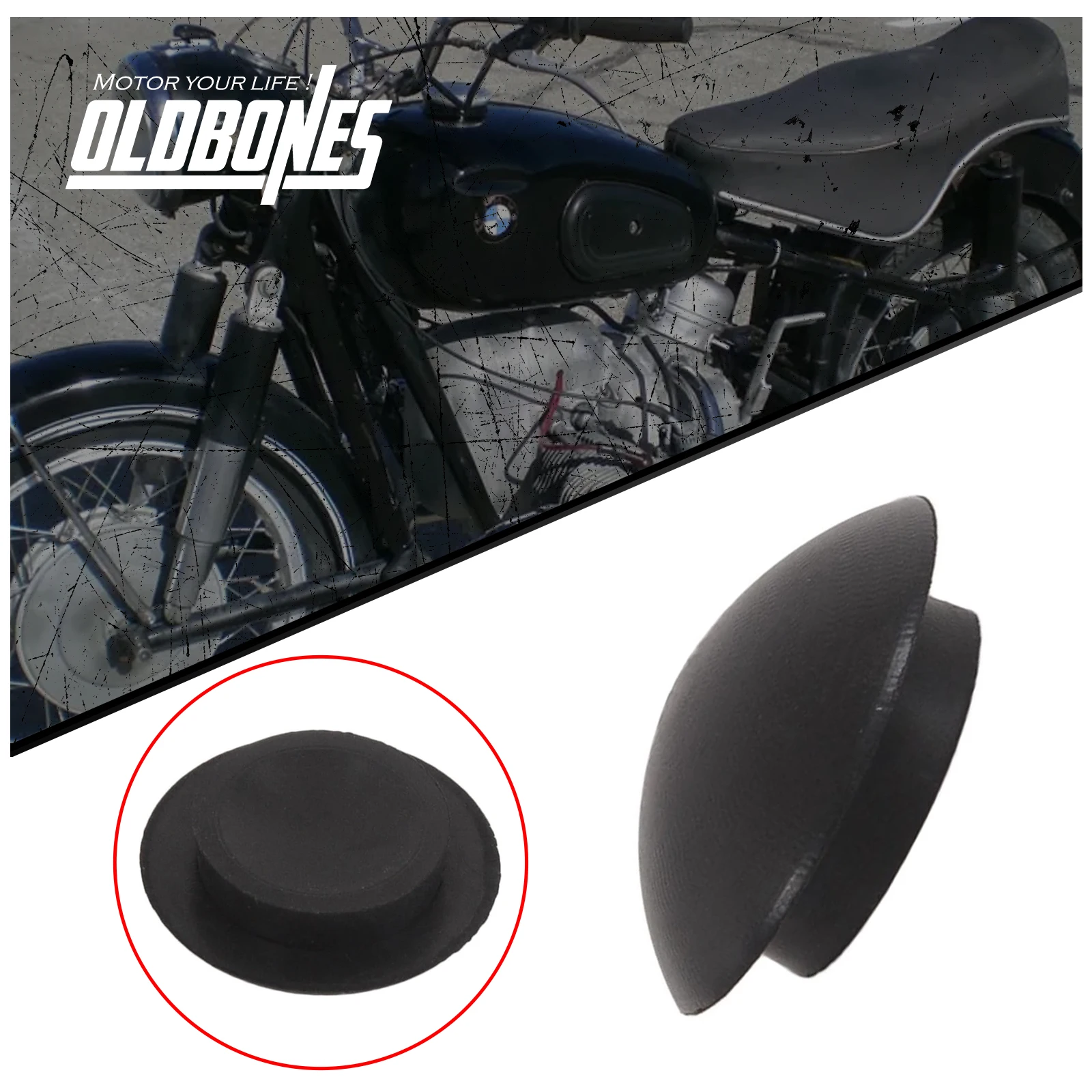 Cafe Racer R Serie para BMW R50 R60 R65 R75 R80 R90 R100 enchufe de sincronización de goma cabezales de aire gemelos accesorios de motocicleta