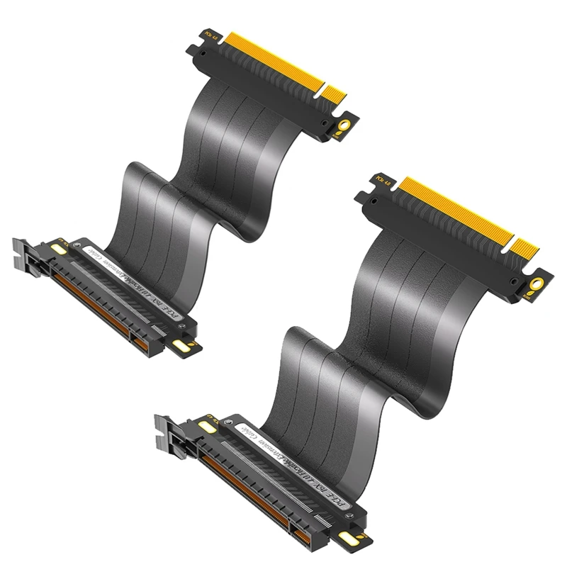 

Удлинительный кабель PCIE 4,0 16X, Высокоскоростной Переходник для графического процессора с портом PCI Express, Удлинительный кабель для графического процессора на 180 градусов