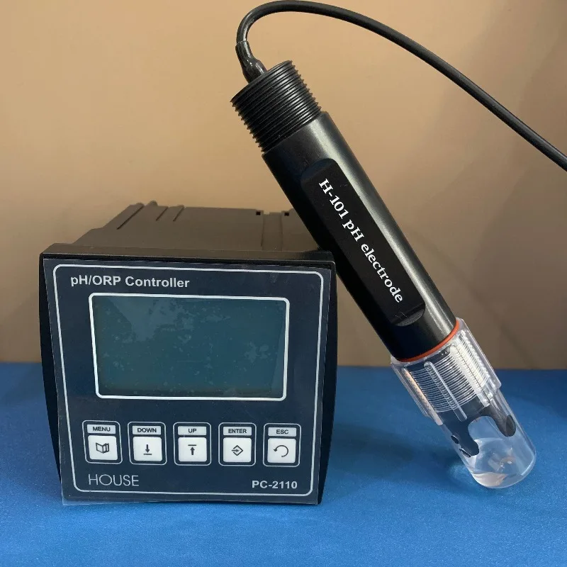 

HOUSE PC-2110 Industrial PH/ORP Meter Acidity Meter Electrode PH-101 PH Electrode Set