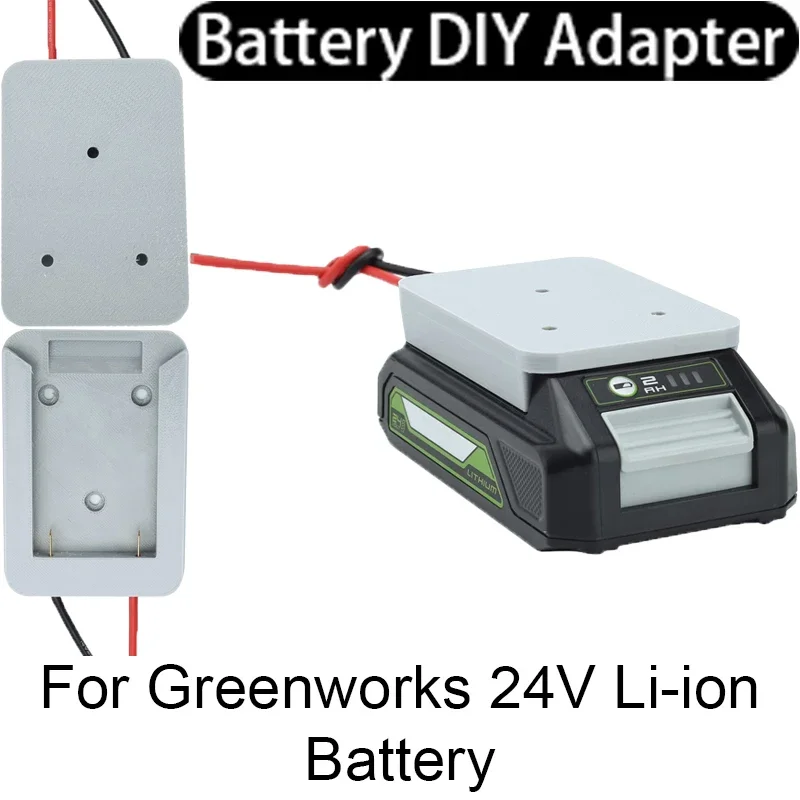 DIY-Adapter für Greenworks 24 V LI-Ion-Akku-Adapter, Leistungsstecker, 14 AWG, DIY für Foy-Maschinen, Autos und Menschen