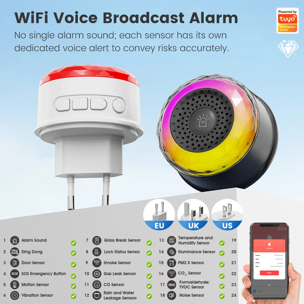 Tuya Wifi Akıllı Siren Ev Güve - Home Security Uk incelemesi ve fiyatı
