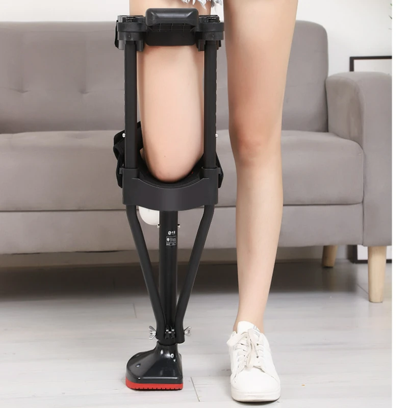 Support-Free Walking Aids Knee Walker Single-Leg Telescoping Assisted Walking Stick Hands Free Crutch Leg Knee Mobility Support