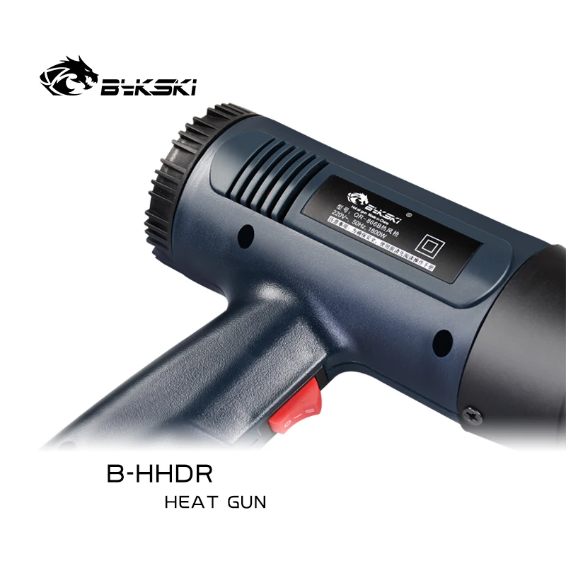 Bykski 1600W Pistol Panas Alat Pistol Udara Panas Profesional Suhu Dapat Disesuaikan 60-600 untuk Akrilik/PETG DIY B-HHDR Lentur