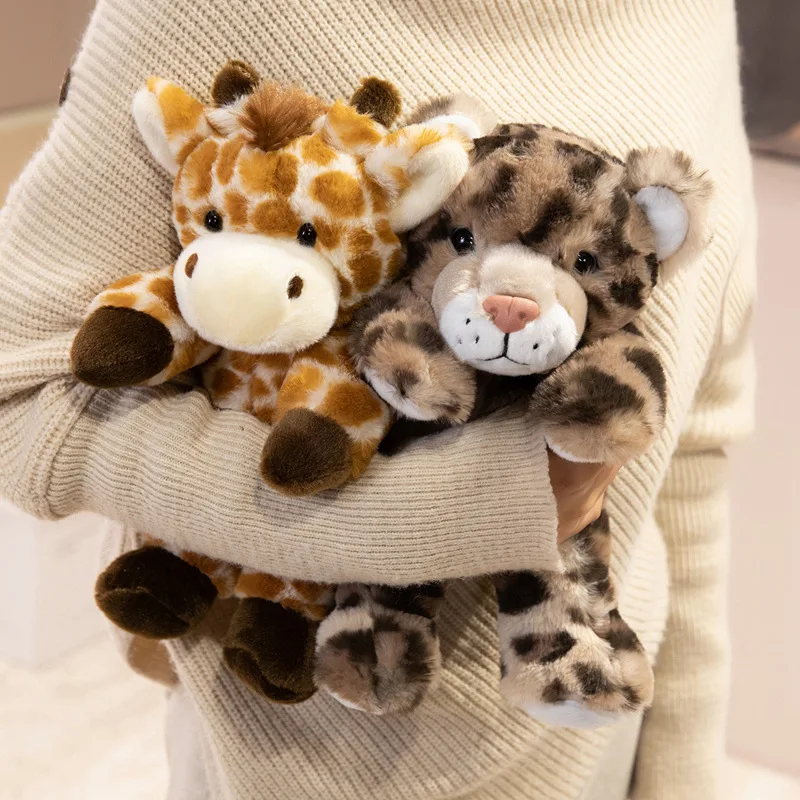 

Fluffy Long Legs Jungle Animals Plush Toy Cute Soft Elk Giraffe Tiger Baby Sleeping Plushies Doll Girls Hug Pillow Room Decor
