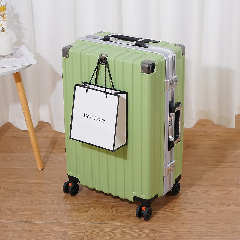 New pull rod pc rolling luggage 20/22/24/28 inch size high quality fashion brand travel mute suitcase large capacity luggage