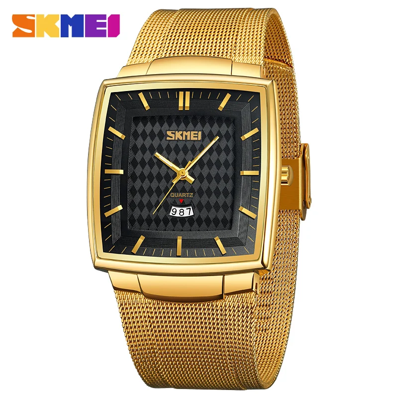 SKMEI Casual Time Date Quartz Wristwatch Top Brand Luxury 2024 Full Steel Watches Mens Sport Watches Clock Male reloj hombre