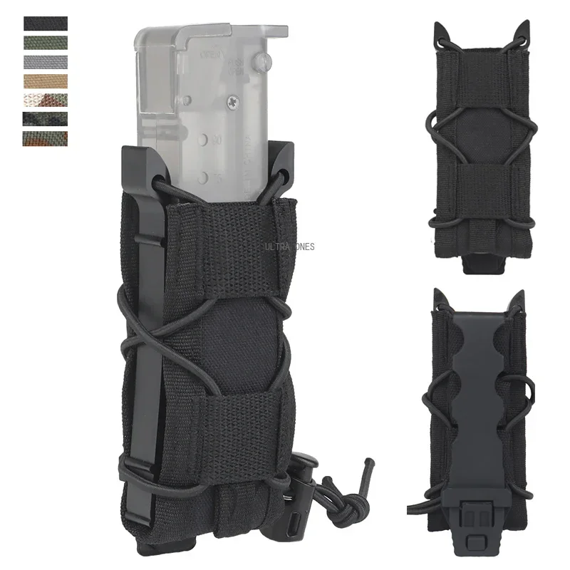 

Tactical Magazine Pouch 9MM Pistol Single Mag Bag Airsoft Shooting Molle Flashlight Pouch Torch Holder Hunting Tools Waist Packs