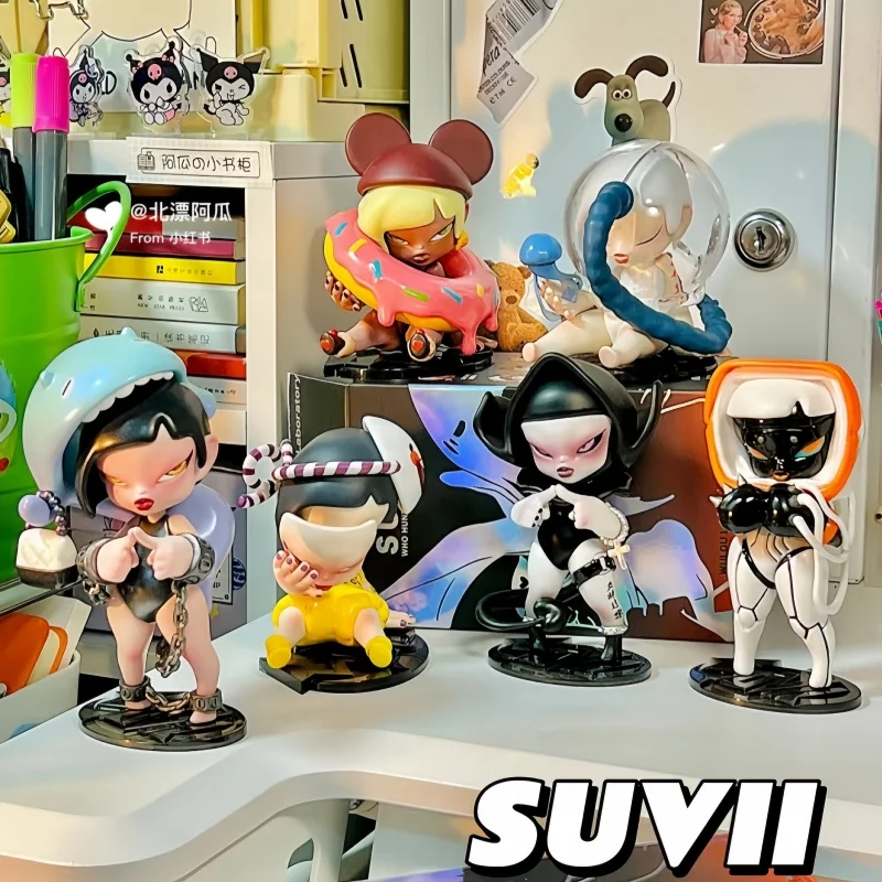 

Origin Suvii Vaccine Series Blind Box First Generation Suvil Vanity Lust Action Figures Desktop Mystery Box For Girls Decor Gift