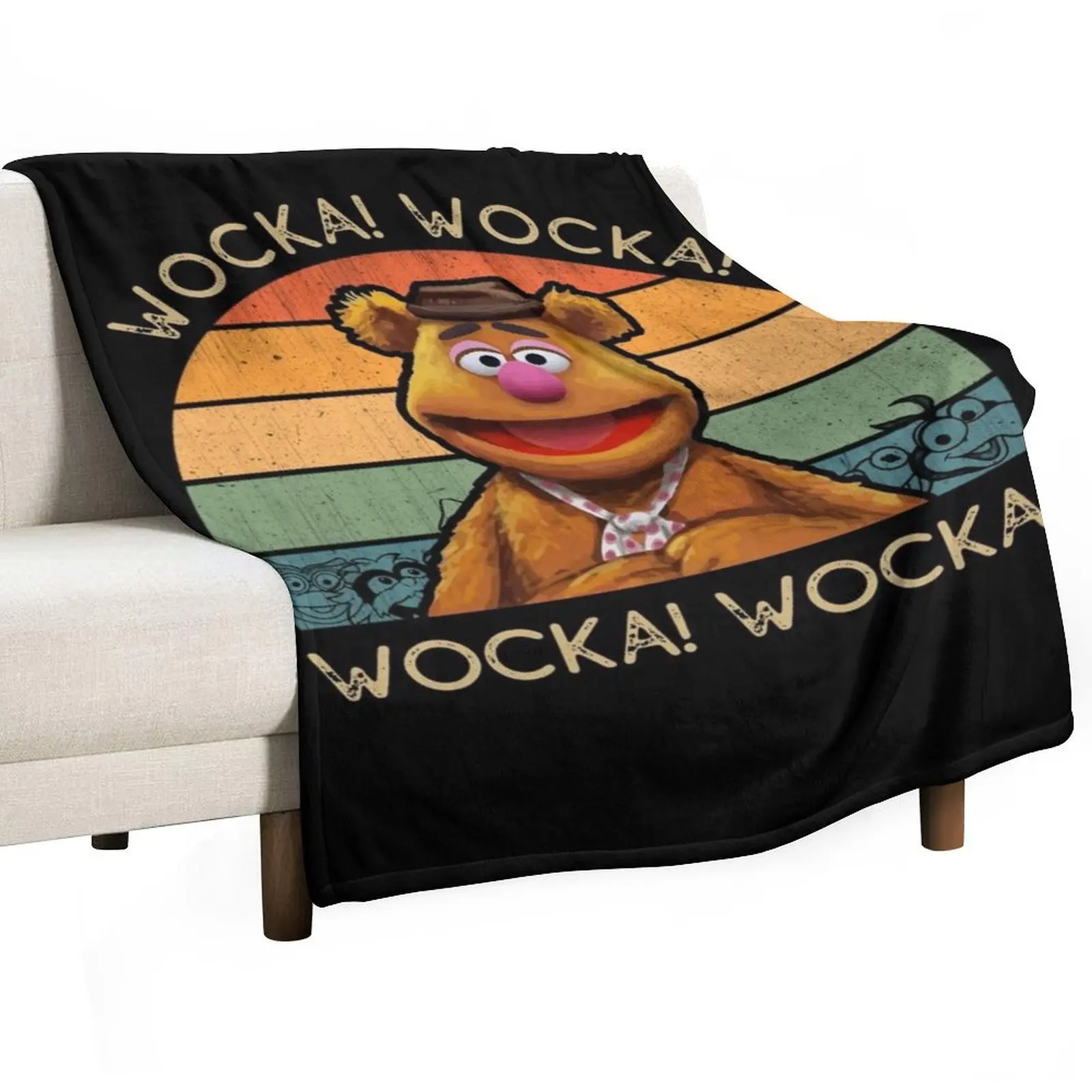 

Fozzie Wocka Bear Throw Blanket Plush blankets ands Soft Beds Soft Plush Plaid Blankets