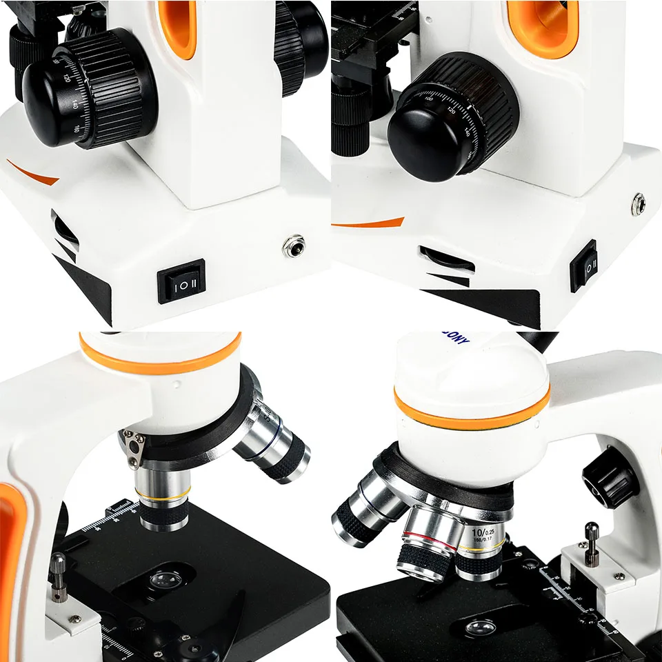Imagem -04 - Svbony Sm202 Microscópio Composto Monocular Portátil com Ampliação de 402000x Portátil para Atividades de Monitoramento Agrícola