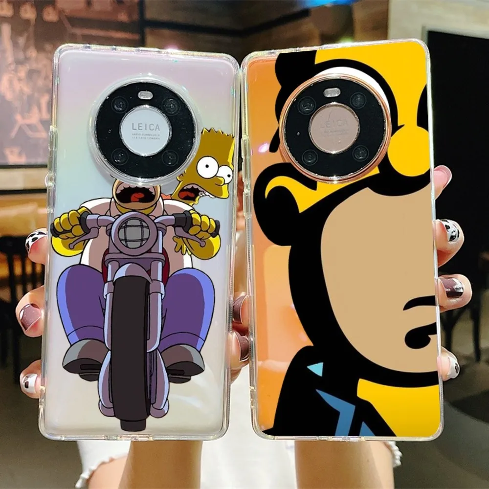 Disney Cartoon Homer S-Simpson  Phone Case for Samsung S10 20 22 23 A10 40 for Xiaomi10 Note10 for Huawei P50 20 Honor60 70