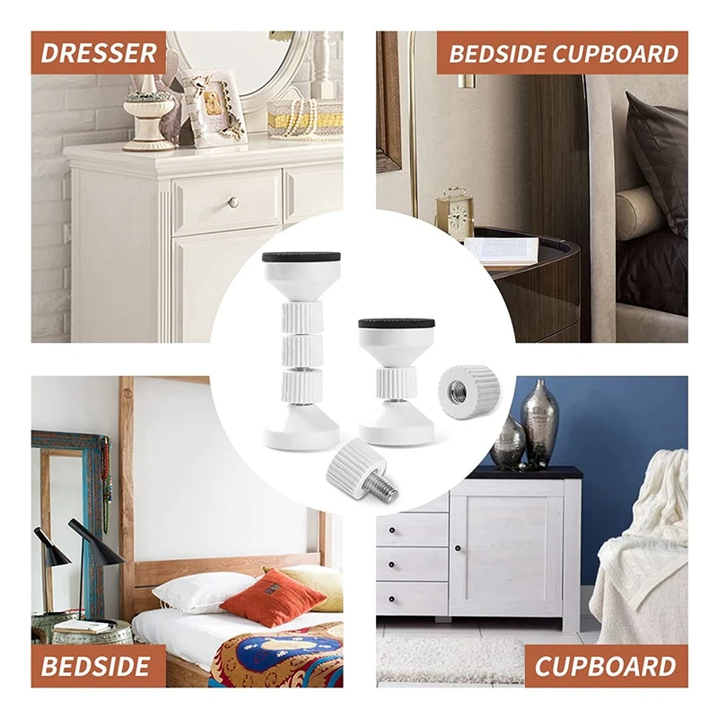 Adjustable Threaded Bed Frame Anti-Shake Tool For Bed,Headboard Stoppers,Prevent Loosening Anti-Shake Fixer(2Pcs)