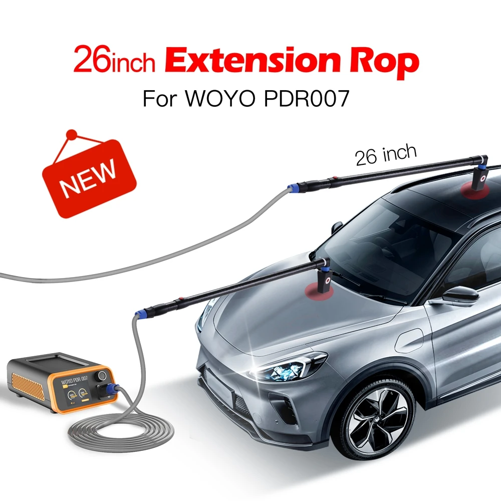 Karosseriereparatur ohne Lack, Dellenreparaturwerkzeug WOYO PDR007 + Pole PDR 007 und Demontagesatz für magnetische Induktionsheizung mit Pol – Detail 9