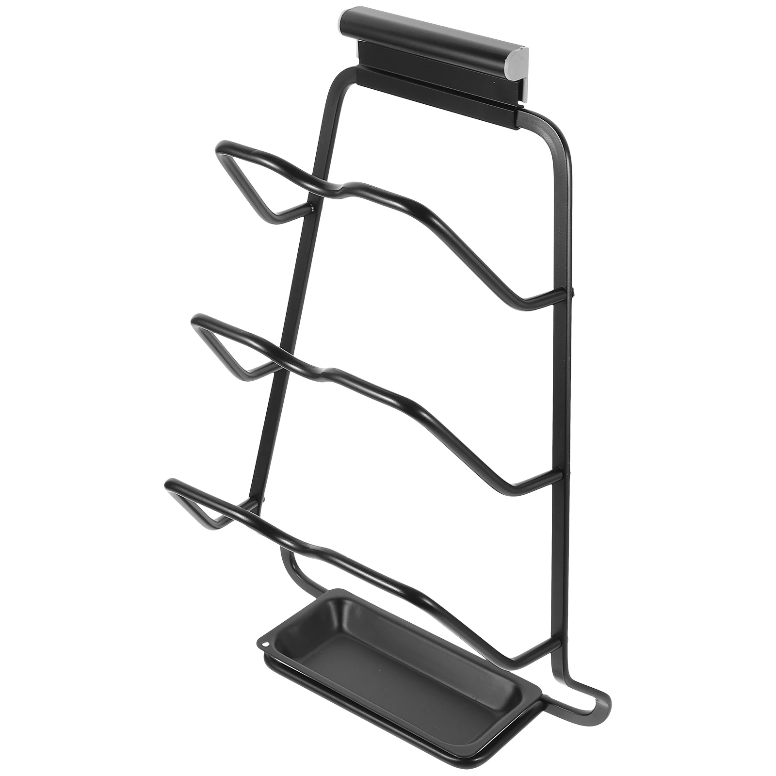 

Multifunctional Pot Lid Holder Wear-Resistant Kitchen Cabinet Organizer Stable Base Household Lid Rack For Spoon