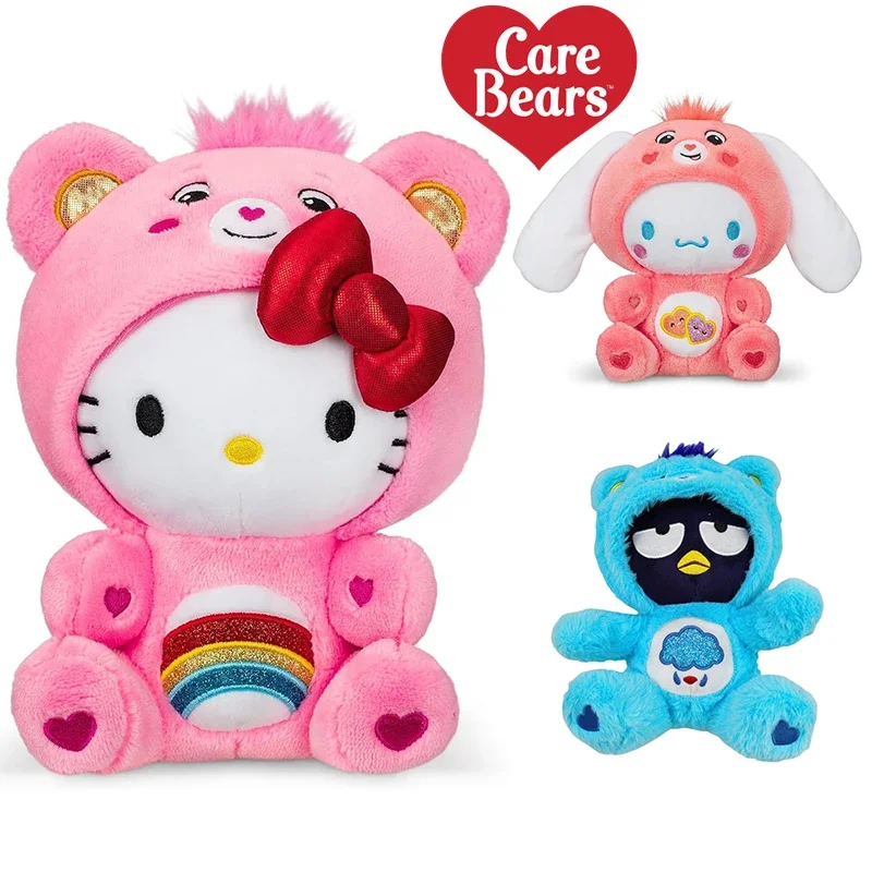 Care Bears Cross-Dressing Plush Toy 25cm New Anime Cartoon Japanese New Rainbow Bear Plush Doll Bedroom Pillow Ornament Doll Gif