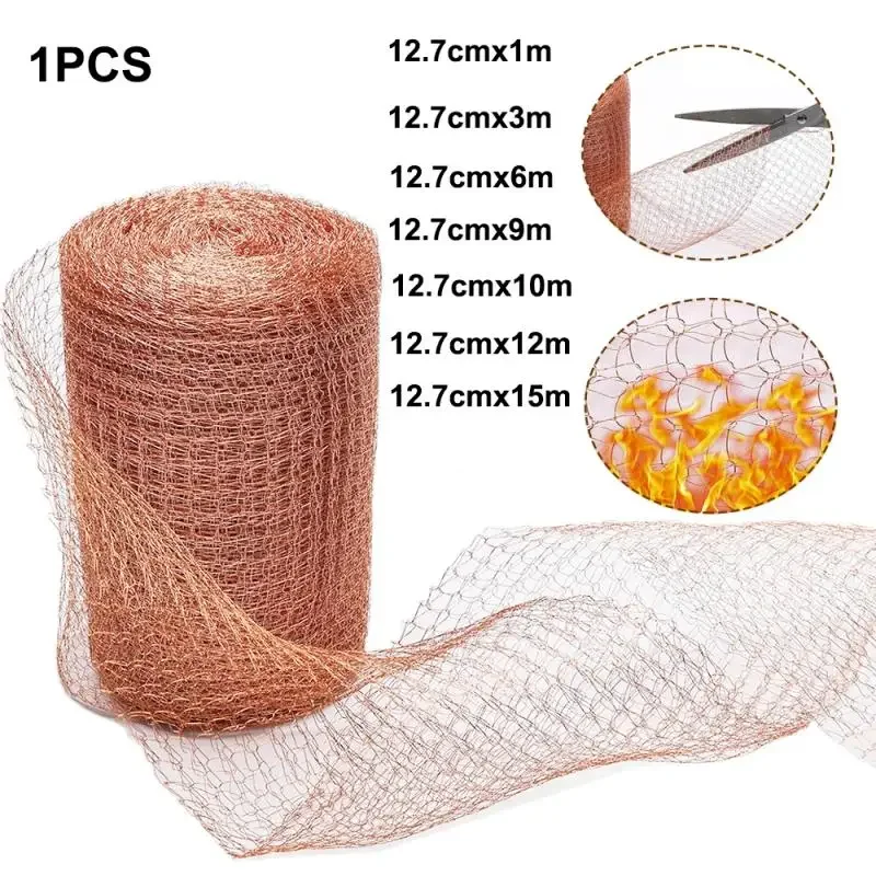 1~15M Copper Wire Mesh Signal Shielding Net Anti-Snail Copper Wire Net Wire Pest & Rodent Net Copper Mesh Decor Garden Net