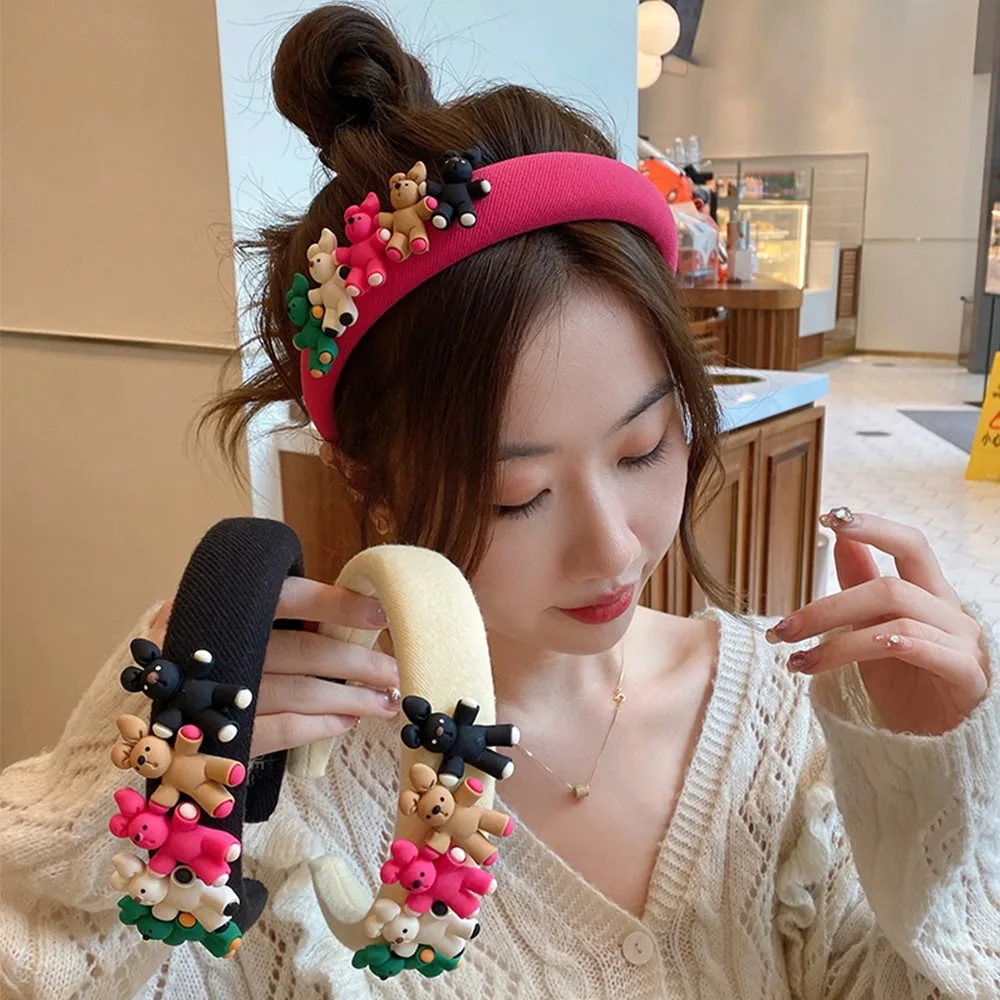 漫画のスポンジヘッドバンド,ヘアフープ,ウサギのヘッドバンド,洗顔用の滑り止め,豚のヘッドバンド,ヘアアクセサリー